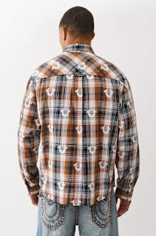 OVERSIZED HORSESHOE FLANNEL SHIRT, image 4