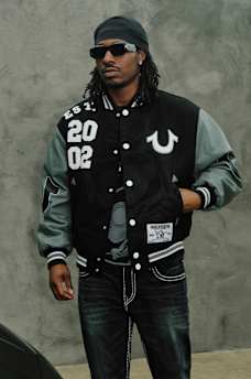 TRUE OG BOXY VARSITY JACKET, image 1