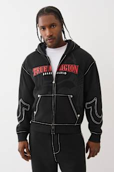 BUDDHA BIG T ZIP HOODIE, image 1