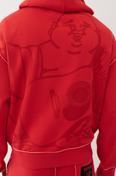 BUDDHA BIG T ZIP HOODIE, image 2