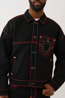 SUPER T BOXY DENIM JACKET , image 3