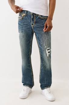 RICKY SUPER T STRAIGHT DISTRESSED JEAN, image 2