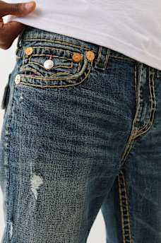 RICKY SUPER T STRAIGHT DISTRESSED JEAN, image 5