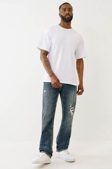 RICKY SUPER T STRAIGHT DISTRESSED JEAN, image 6