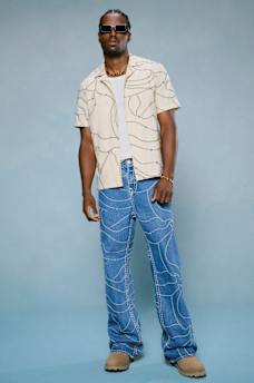 VINNY SUPER T BASEBALL STITCH ULTRA BAGGY JEAN, image 2