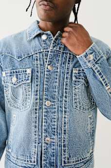 OVERSIZED SUPER T DENIM TRUCKER JACKET