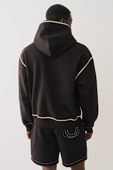 BASEBALL STITCH CINCHED HOODIE, image 3