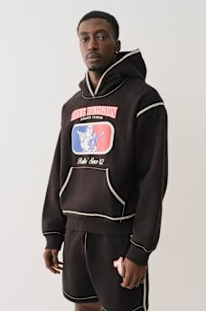 BASEBALL STITCH CINCHED HOODIE, image 4