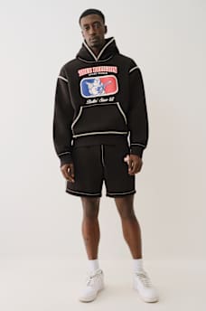 BASEBALL STITCH CINCHED HOODIE, image 5