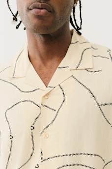 BASEBALL STITCH CAMP COLLAR SHIRT, image 3