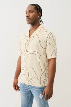 BASEBALL STITCH CAMP COLLAR SHIRT, image 4
