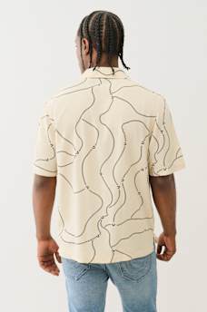 BASEBALL STITCH CAMP COLLAR SHIRT, image 5