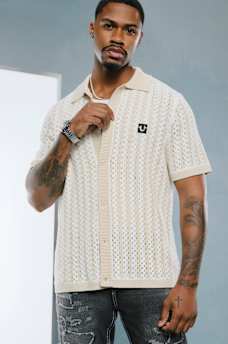 STRIPED KNIT SHIRT, image 1