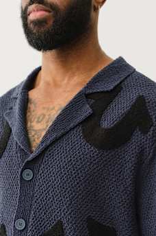 HORSESHOE KNIT CAMP COLLAR SHIRT, image 2