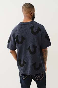 HORSESHOE KNIT CAMP COLLAR SHIRT, image 6