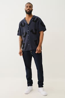 HORSESHOE KNIT CAMP COLLAR SHIRT, image 7