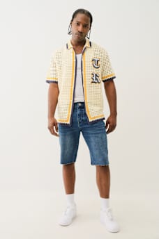 KNIT LOGO CAMP COLLAR SHIRT, image 7