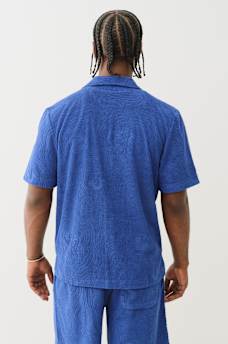 TERRY KNIT CAMP COLLAR SHIRT, image 4
