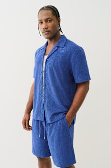 TERRY KNIT CAMP COLLAR SHIRT, image 5