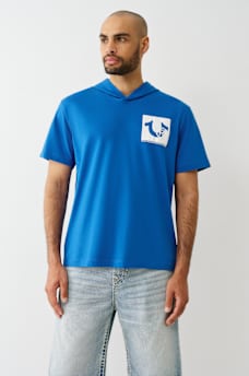 BUDDHA LOGO HOODED HEAVYWEIGHT TEE, image 2