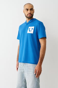 BUDDHA LOGO HOODED HEAVYWEIGHT TEE, image 3