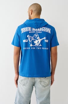 BUDDHA LOGO HOODED HEAVYWEIGHT TEE, image 1
