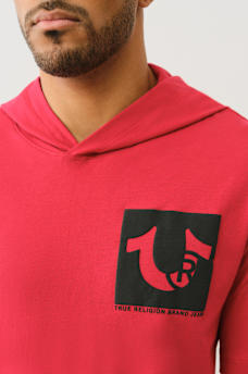 BUDDHA LOGO HOODED HEAVYWEIGHT TEE, image 4