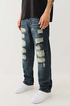 RICKY DISTRESSED FLAP STRAIGHT JEAN, image 2