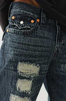 RICKY DISTRESSED FLAP STRAIGHT JEAN, image 5