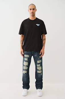 RICKY DISTRESSED FLAP STRAIGHT JEAN, image 7