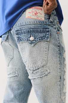 RICKY DISTRESSED FLAP STRAIGHT JEAN, image 2