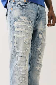 RICKY DISTRESSED FLAP STRAIGHT JEAN, image 4