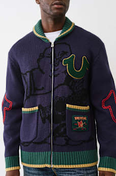 CHUNKY KNIT BUDDHA CARDIGAN, image 3
