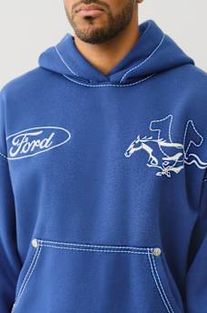 TRUE RELIGION X FORD BIG T CINCHED HOODIE