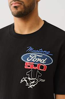TRUE RELIGION X FORD HEAVYWEIGHT MIXED LOGO TEE, image 2