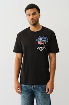TRUE RELIGION X FORD HEAVYWEIGHT MIXED LOGO TEE, image 3