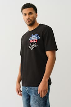 TRUE RELIGION X FORD HEAVYWEIGHT MIXED LOGO TEE, image 1