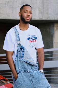 TRUE RELIGION X FORD HEAVYWEIGHT MIXED LOGO TEE, image 2