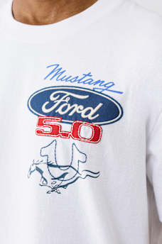 TRUE RELIGION X FORD HEAVYWEIGHT MIXED LOGO TEE, image 5