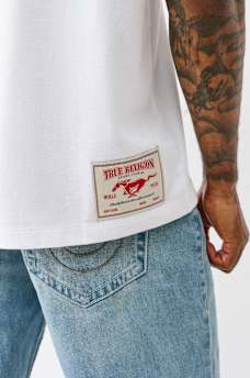 TRUE RELIGION X FORD HEAVYWEIGHT MIXED LOGO TEE, image 6