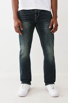 RICKY WARPED HORESHOE LOGO STRAIGHT JEAN 34", image 2