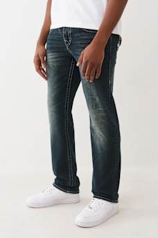 RICKY WARPED HORESHOE LOGO STRAIGHT JEAN 34", image 3