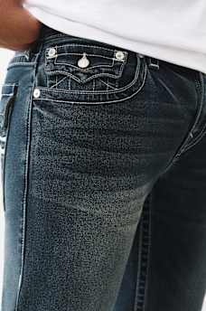 RICKY WARPED HORESHOE LOGO STRAIGHT JEAN 34", image 4