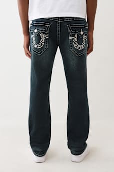 RICKY WARPED HORESHOE LOGO STRAIGHT JEAN 34", image 5