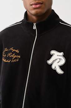LOGO PATCH VELOUR TRACK JACKET, image 2