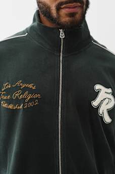 LOGO PATCH VELOUR TRACK JACKET, image 2