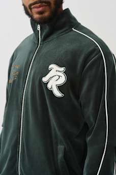 LOGO PATCH VELOUR TRACK JACKET, image 4