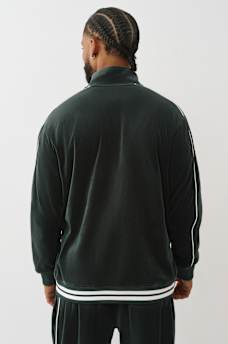 LOGO PATCH VELOUR TRACK JACKET, image 5