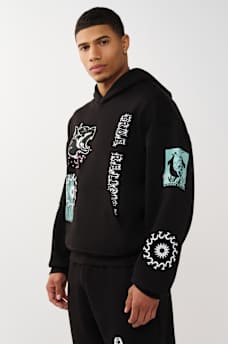 GRAPHIC LOGO BOXY HOODIE, image 3