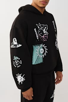 GRAPHIC LOGO BOXY HOODIE, image 4